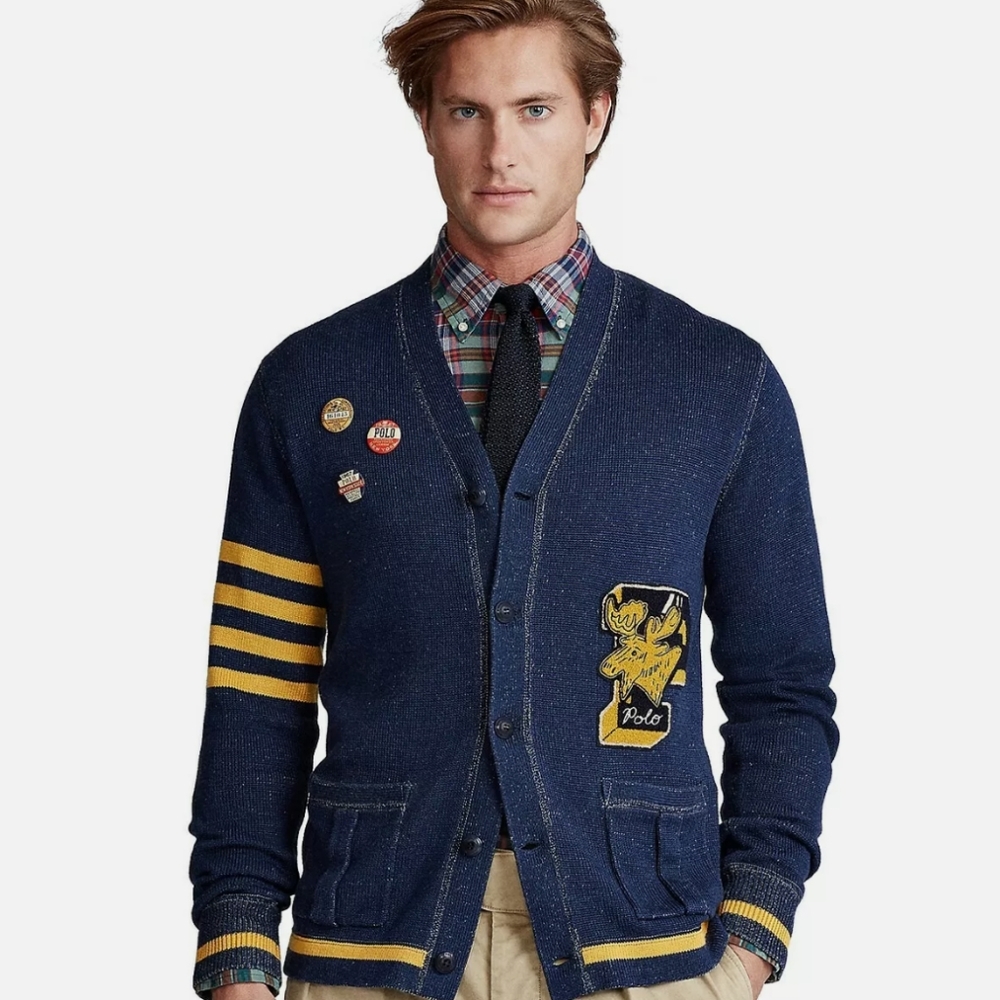 Ralph Lauren Varsity Cardigan - Picture 1 of 3
